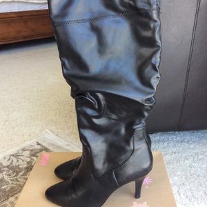 Vegan Leather black boots